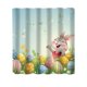 thumbnail image 2 of Cortina de ducha de Pascua con diseño floral de acuarela, decoración de baño de primavera, tela lavable, 2 of 7