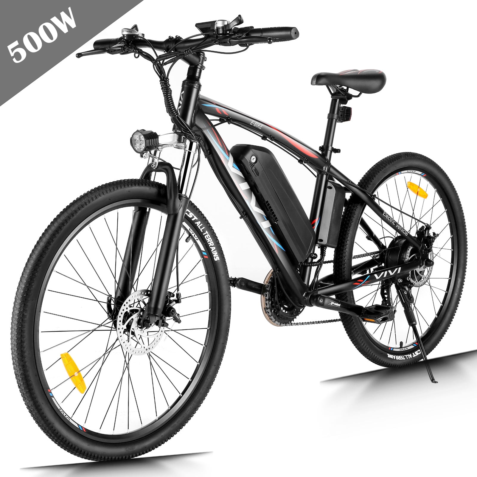 Details about   27.5'' 26'' Electric Bike Mountain Bicycle Ebike 21 Speed 10.4Ah 350W Battery* 