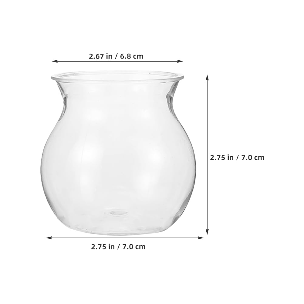 TAILTOSS 8Pcs Transparent Hydroponic Propagation Jars Unique Succulent Plant Holders
