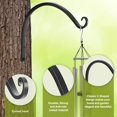thumbnail image 3 of Ganchos de pared para colgar plantas, 35 cm, paquete de 2 unidades, Feed Garden, negros, 3 of 7