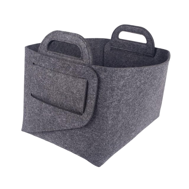Caja de almacenamiento de juguetes Macarena papelera multifuncional con asas de fieltro portátil