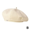 thumbnail image 3 of SharkTRUE Winter Beret temperament sweet tweed painter hat,., 3 of 8