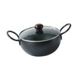thumbnail image 1 of jifeng Iron Pot Gift Multifunctional with Handles Cooking Pot for Kitchen Soup Home Mouth Diameter 20cm, 1 of 9