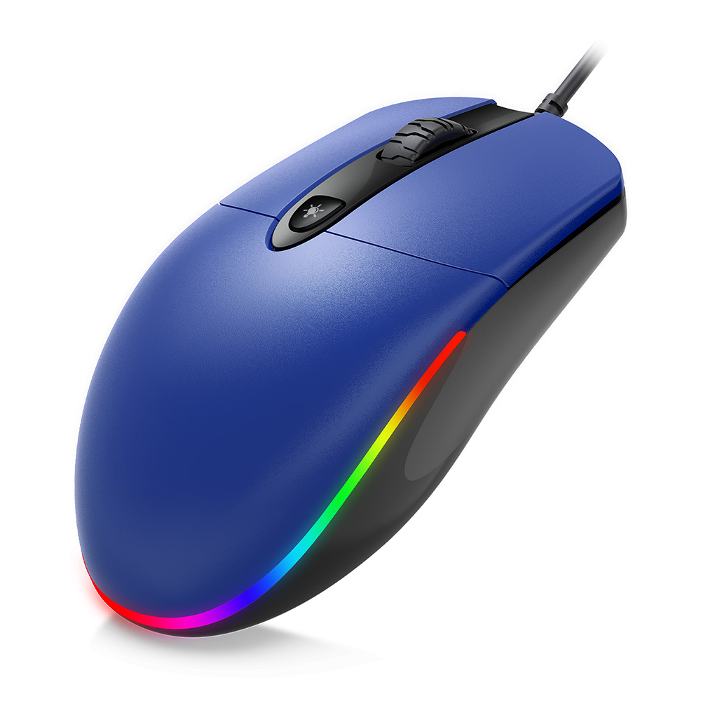 VIVEFOX Wired Mouse, RGB Wired Computer Mouse for Laptop PC Desktop
