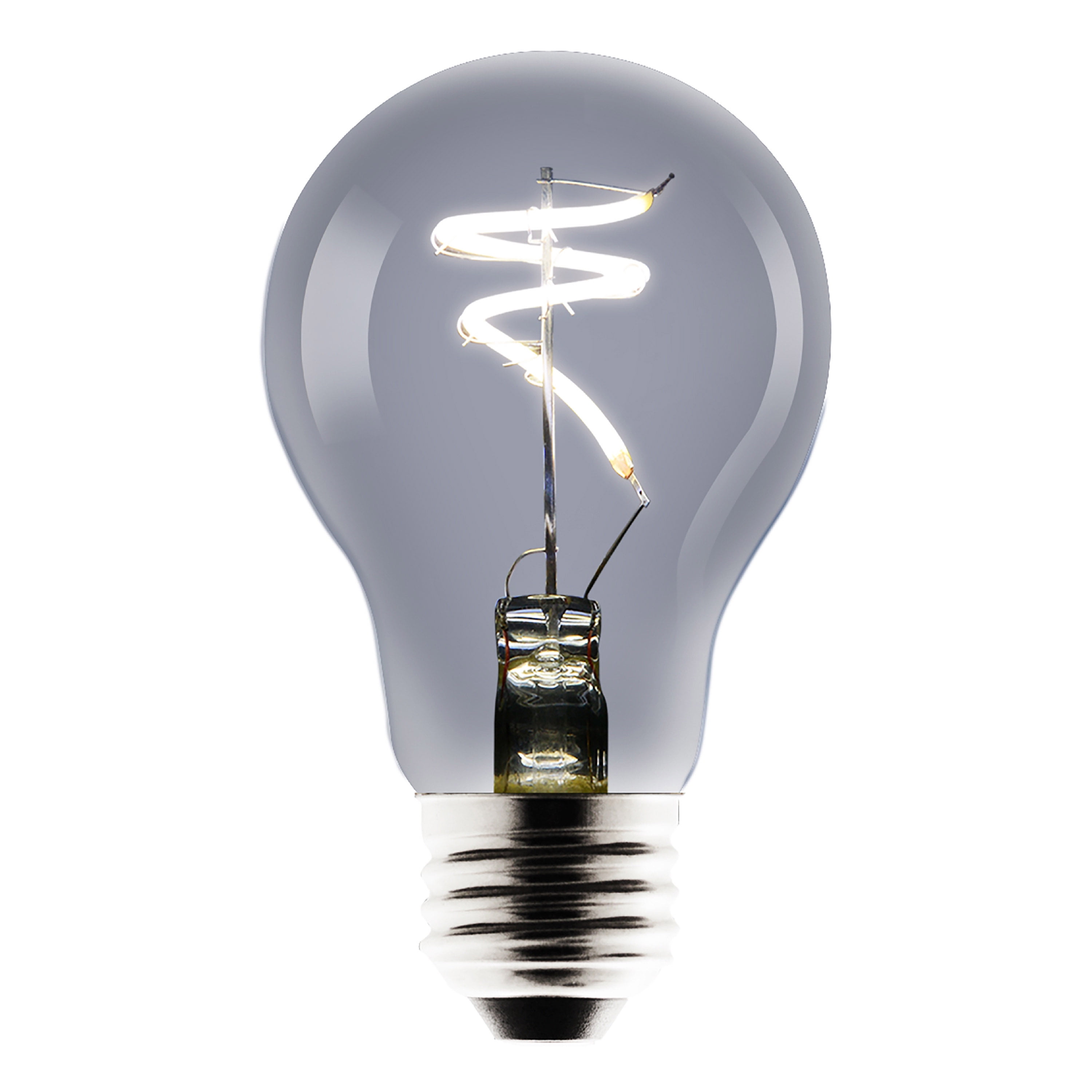 Better Homes & Gardens LED Vintage Light Bulb, A19 35 Watts Smoke Spiral Filament, E26, Dim - 2 Pk
