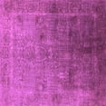 thumbnail image 1 of Ahgly Company Indoor Square Oriental Purple Industrial Area Rugs, 3' Square, 1 of 4