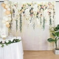 thumbnail image 2 of Efavormart 8FTx8FT | White Rose Flowers Vinyl Party Backdrop, Flowers Theme Photography Background Party Banner, 2 of 5