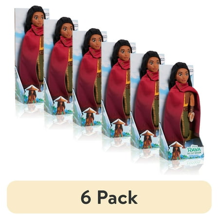 (6 pack) Disney's Raya and the Last Dragon Talking Raya 14-Inch Interactive Plush with Removable Cape, Officially Licensed Kids Toys for Ages 3 Up, Gifts and Presents