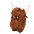 thumbnail image 1 of Highland Cow Gnome Calf Gnome Herd Collection Regalo de dormitorio de viaje (marrón claro), 1 of 3