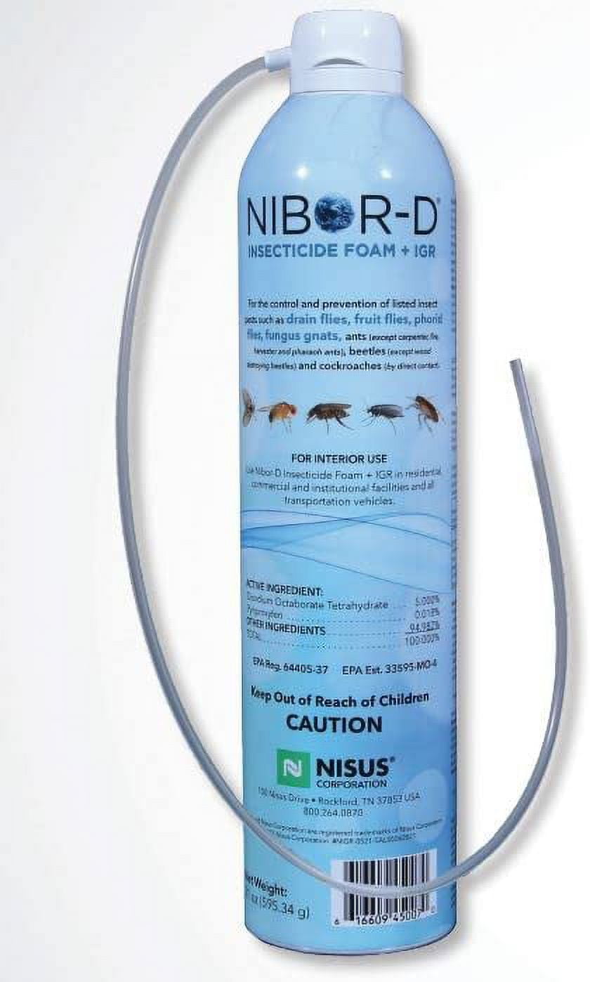 Nisus Corp Nibor-D Insecticide Foam Spray, Controls Cockroaches