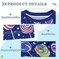 thumbnail image 2 of FORMRS Boys Rash Guard Short Sleeves Swim Shirt Quick Dry UPF 50+ Sun Protection, Sizes 3-12T, Blue Colorful Candies, 2 of 6