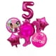 thumbnail image 5 of Juego de 6 globos de aluminio con números del 1 al 9 en color rojo rosa para fiestas de cumpleaños de niñas, decoraciones para baby shower, bodas, princesas, suministros para fiestas de Barbie, 5 of 5