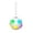 D- White, variant on Wireless Bluetooth Speaker, White Soccer Shaped with Cool RGB Ambient Light, Portable Hanging Speaker with Charger and Type-C Cable for Sports Fans Outdoor Party Bedroom Living Room Camping