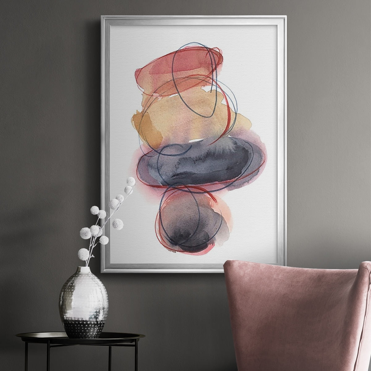Balancing Act I Premium Framed Print, in Gold, Black, or Silver - Ready to Hang