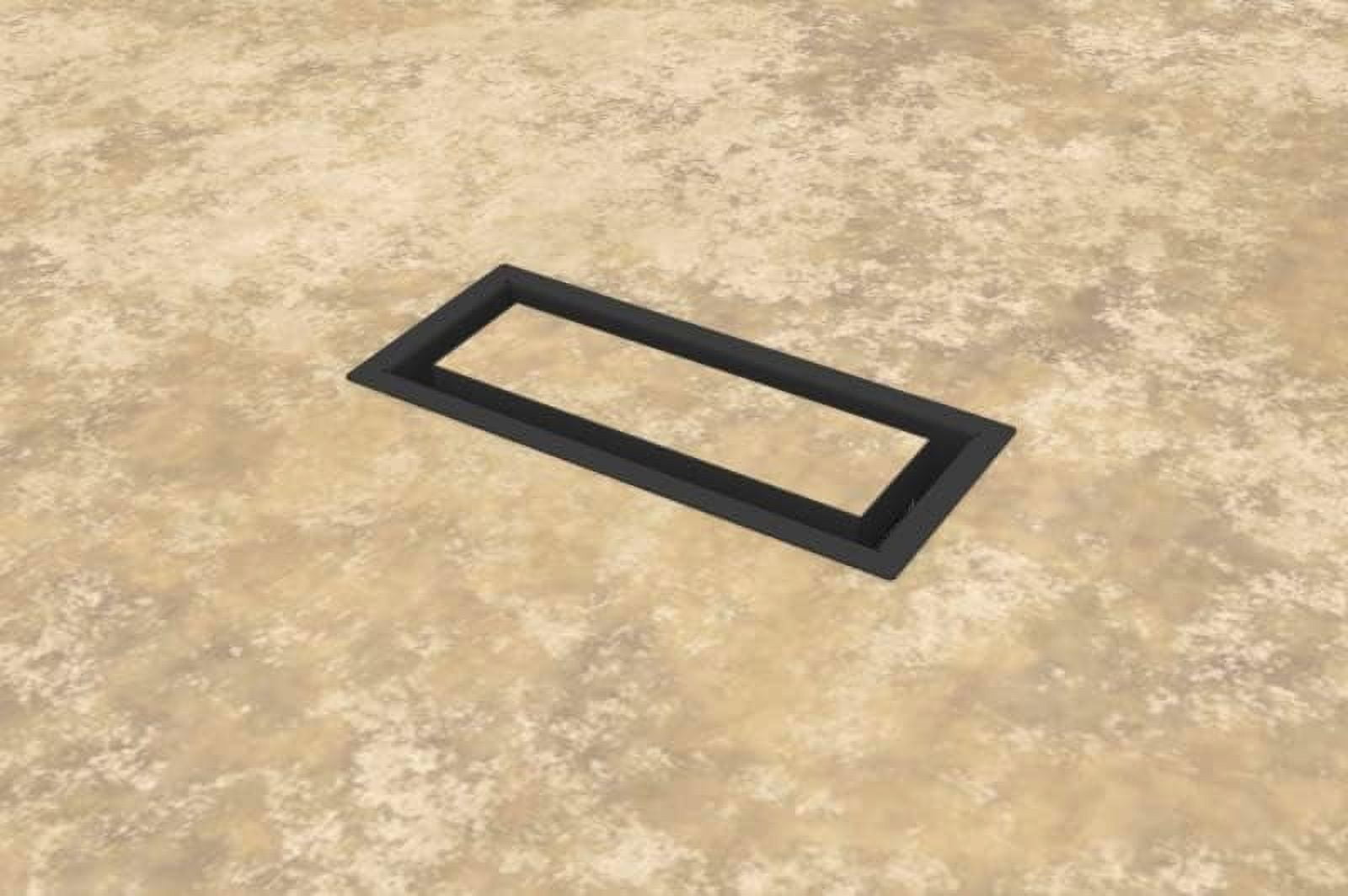4x10-Classic, Floor-Matching Heavy-Duty Metal Vent Cover, Floor Register, White, Made in Canada