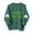 #347-Green, variant on Craaazy Women's Crewneck Long Sleeve Sweatshirts St. Patrick's Clothes Gifts