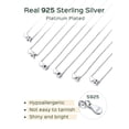 thumbnail image 6 of ChicSilver Silver Initial Necklace for Women, 925 Sterling Silver Heart Letter Pendant Necklace Dainty A-Z Gifts for Her, 6 of 9
