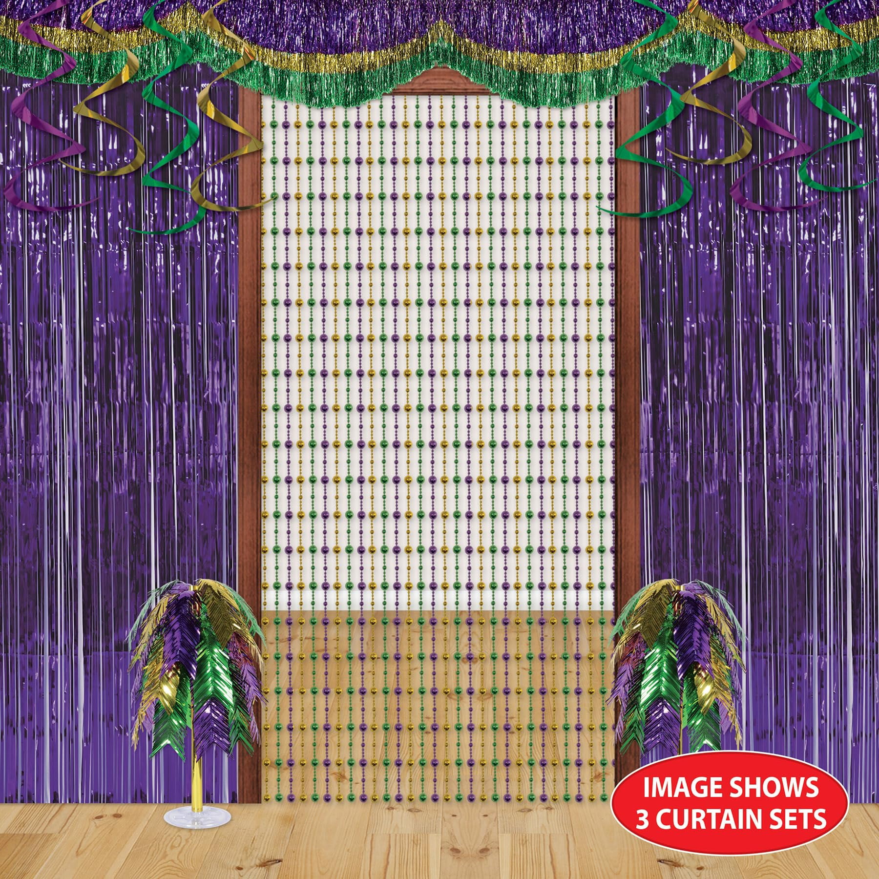 Besitle Disco Ball Bead Curtain