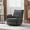 Black, variant on Swivel Accent Barrel Chair, Fabric Striped Upholstered Comfy Barrel Armchair with Metal Bracket, Single Club Sofa Chair for Living Room,Bedroom, Reading Room, Yellow