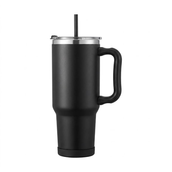 40 Oz Insulated Water Bottle, Stainless Steel Sports Coffee Cup with Lid