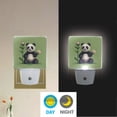 thumbnail image 5 of Cute Panda and Flower Pixel Style LED Night Light with Smart Sensor Plug Into Wall Dusk to Dawn 2 packs, 5 of 7