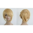 thumbnail image 6 of Unique Bargains Human Hair Wigs for Lady 14" Gold Tone Wigs with Wig Cap Shoulder Length, 6 of 6