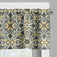 thumbnail image 3 of Ambesonne Turkish Pattern Window Valance, Curly Detailed Form, 54" X 18", Earth Yellow Slate Blue, 3 of 5