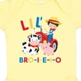 thumbnail image 4 of Inktastic Farmer Tractor Eieio Little Bro Boys Baby Bodysuit, 4 of 5
