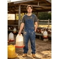 thumbnail image 5 of Ubon Men's Denim Bib Overalls Heavyweight Cotton Twill Work Coveralls with Pockets Washed 32W x 30L, 5 of 9