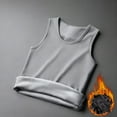 thumbnail image 2 of Tnhcen Men's Winter Thermal Fleece Lined Base Layer Tank Top, Workout Undershirt, Sleepwear Sleeveless Undershirt, Nylon Spandex Material, Breathable Plus Size M - 5XL, 2 of 7