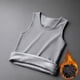 thumbnail image 1 of Ropa interior térmica para hombre, camisetas de invierno de color liso con cuello redondo, ropa interior cálida y gruesa de terciopelo, camiseta deportiva sin mangas con hombros descubiertos, camiseta, 1 of 7