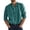 Blackish Green, variant on Men’s Long Sleeve Cotton Linen Shirt Stand Up Collar Breathable Casual Top