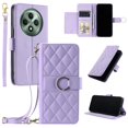 thumbnail image 1 of Funda tipo billetera GANGXUN para OPPO Reno 12F – Tapa abatible con correa para mujer, 1 of 5