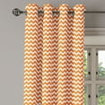 thumbnail image 2 of Ambesonne Autumn Grommet Curtain, Holiday Seasonal Color, 50" x 84", Orange and White, 2 of 6