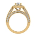 thumbnail image 4 of Solitaire Diamond Engagement Rings for Women GIA certified Round Brilliant Diamond Square Halo Rings Cathedral 18K Gold 2.20 carat (G,VS1), 4 of 6