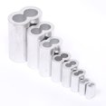 thumbnail image 2 of Doble Orificios Clip De Aluminio Plata Aluminio Crimpado Bucle Cable Virola Alambre Crimpado Manga Doble Orificios Cuerda De Alambre Virola Para Alambre Y Cuerda,28Pcs 8 Mm / 0.31 Pulgadas Minnieouse TO005652-02, 2 of 6
