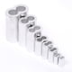 thumbnail image 2 of Doble Orificios Clip De Aluminio Plata Aluminio Crimpado Bucle Cable Virola Alambre Crimpado Manga Doble Orificios Cuerda De Alambre Virola Para Alambre Y Cuerda,28Pcs 8 Mm / 0.31 Pulgadas Eigraketly TO005652-02, 2 of 6