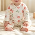 thumbnail image 4 of Ynynloco Kimono Tie Long Sleeve Soft One Piece, 100% Organic Cotton Baby Clothes for Girls & Boys, Preemie, Newborn & Infant, 4 of 7
