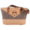 thumbnail image 1 of Mini Tote in Tan and Brown, 1 of 3