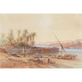 thumbnail image 2 of Bernhard Fiedler 24x17 Gold Ornate Framed and Double Matted Museum Art Print Titled - Riverboats on the Nile, 2 of 4