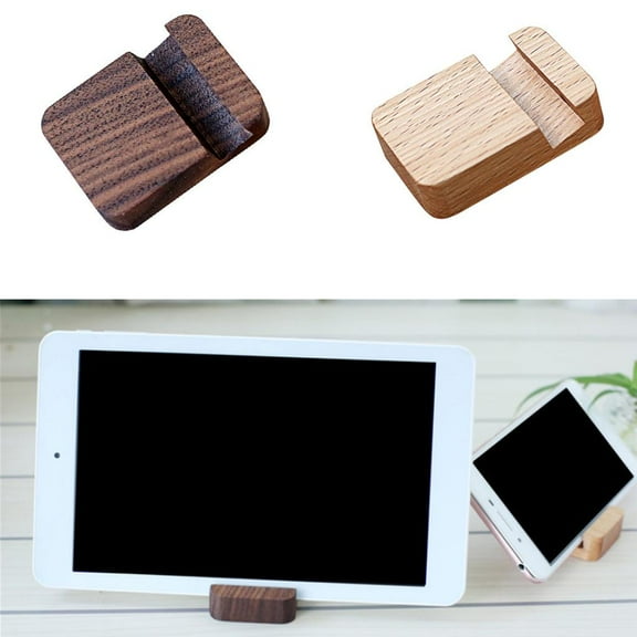 Wood Tablet Stand Desktop Stand Holder for Tablet, , Cell Phones, Flat,