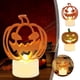 thumbnail image 1 of Fiudx Luces de Calabaza de Halloween, Diseño Led de Bajo Consumo, Seguras y Sin Fuego, Decoración para Interiores y Exteriores, Ideal para Fiestas En El Patio, Luz Blanca Cálida, 4 X 6 X 9 Cm, Incluy, 1 of 6