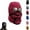 Red, variant on Winter Thermal Trapper Hat with Goggles, Beanie with Glasses Winter Cycling Windproof Ski Mask Cap, Adjustable for Most