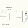 thumbnail image 3 of 1 fully automatic umbrella, compact and portable design, suitable for travel,  rain and water weather resistance,  business folding umbrella waterproof rain Black travel umbrella compact umbrella, 3 of 10