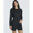 thumbnail image 6 of 2 Pack: Women's Ribbed Knit Long Sleeve Top and Shorts Pullover Lounge Pajama Set (Available In Plus Size), 6 of 6
