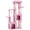 Pink, variant on BouPower 61" Multi-Level Cat Tree Tower, Dark Grey Heavy-Duty Cat Condo with Oversized Perch, 2 Spacious Condos, Natural Sisal Scratching Posts and Play Toys for Large Adult & Maine Coon Cats