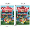 thumbnail image 4 of Caillou-bandera de jardín temática. Regalo perfecto para fans, amigos y familiares, ideal para actividades al aire libre y decoración de fiestas.28CM*45CM, 4 of 5