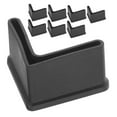 thumbnail image 6 of ULTNICE 8Pcs Black Rubber Square Furniture Feet Protectors for Bed Frame Legs, 6 of 8