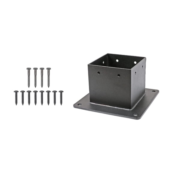Heavy Duty Metal Post Brackets Weatherproof Outdoor for Pergolas Balconies and Deck Railings