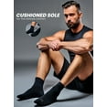 thumbnail image 4 of Layer 8 Men’s Cushioned Quarter Socks for Men Breathable Men’s Sports Socks for All day Comfort, 15 pk, Black, 4 of 7